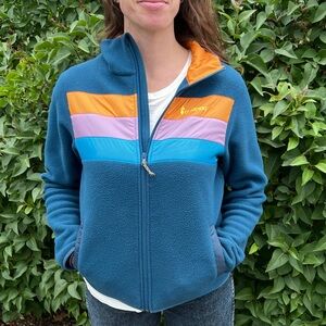 Cotopaxi teca blue zip fleece